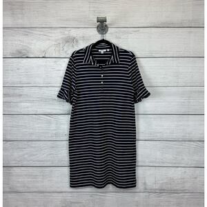 Chico's Blue and White Striped Mini Dress